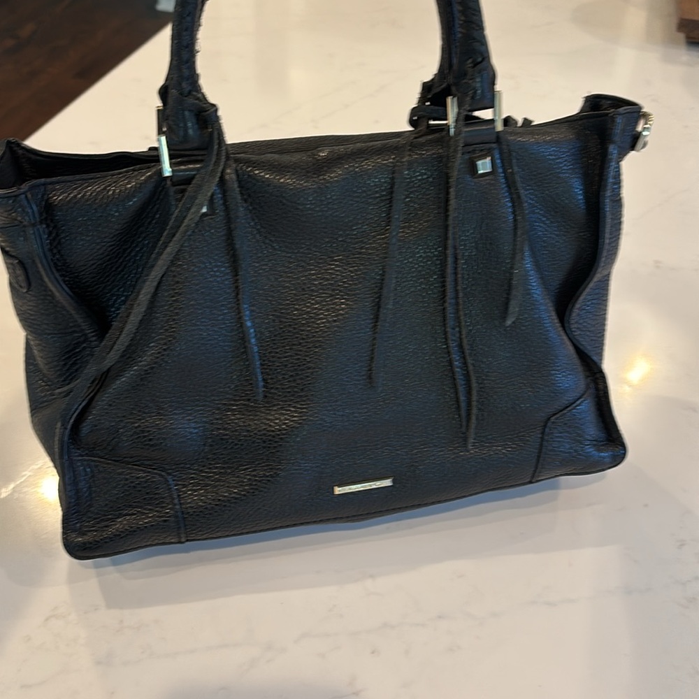 Rebecca Minkoff Black Satchel with Gold Accents - Picture 2 of 6